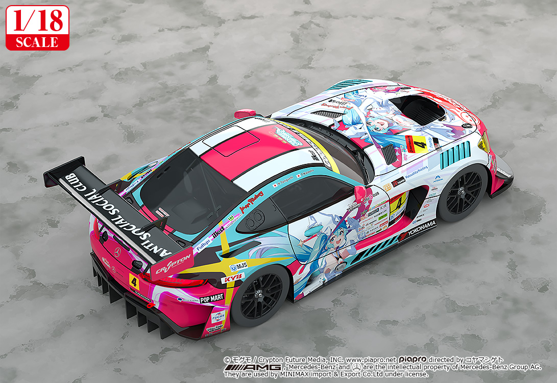 Hatsune Miku GT Project 1/18 Good Smile Hatsune Miku AMG 2024 Season Opening Ver.