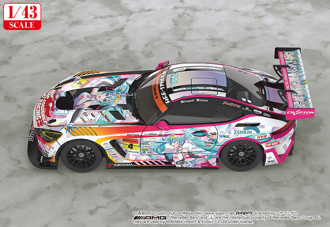 Hatsune Miku GT Project 1/43rd Scale Good Smile Hatsune Miku AMG 2021 SUPER GT 100th Race Commemorative Ver.