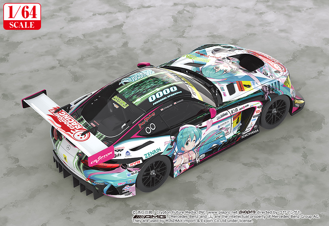 Hatsune Miku GT Project 1/64 Scale Good Smile Hatsune Miku AMG 2019 SUPER GT Ver.