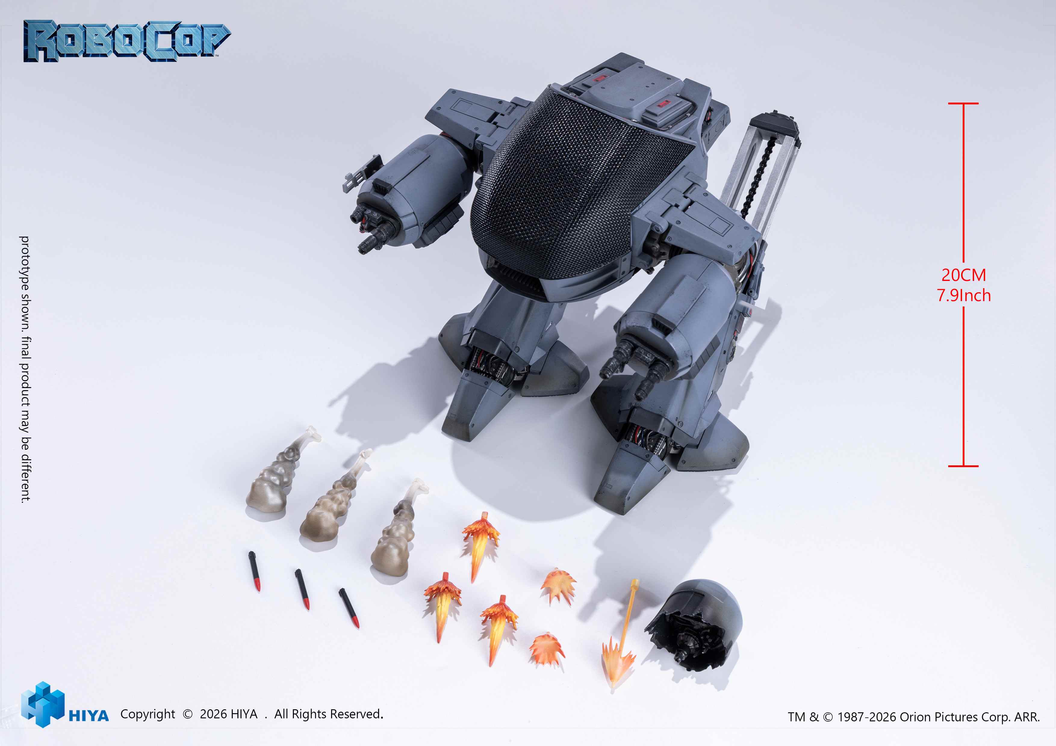 HIYA Exquisite Super Series 1/12 Scale 7.9 Inch "RoboCop1" ED-209 Action Figure