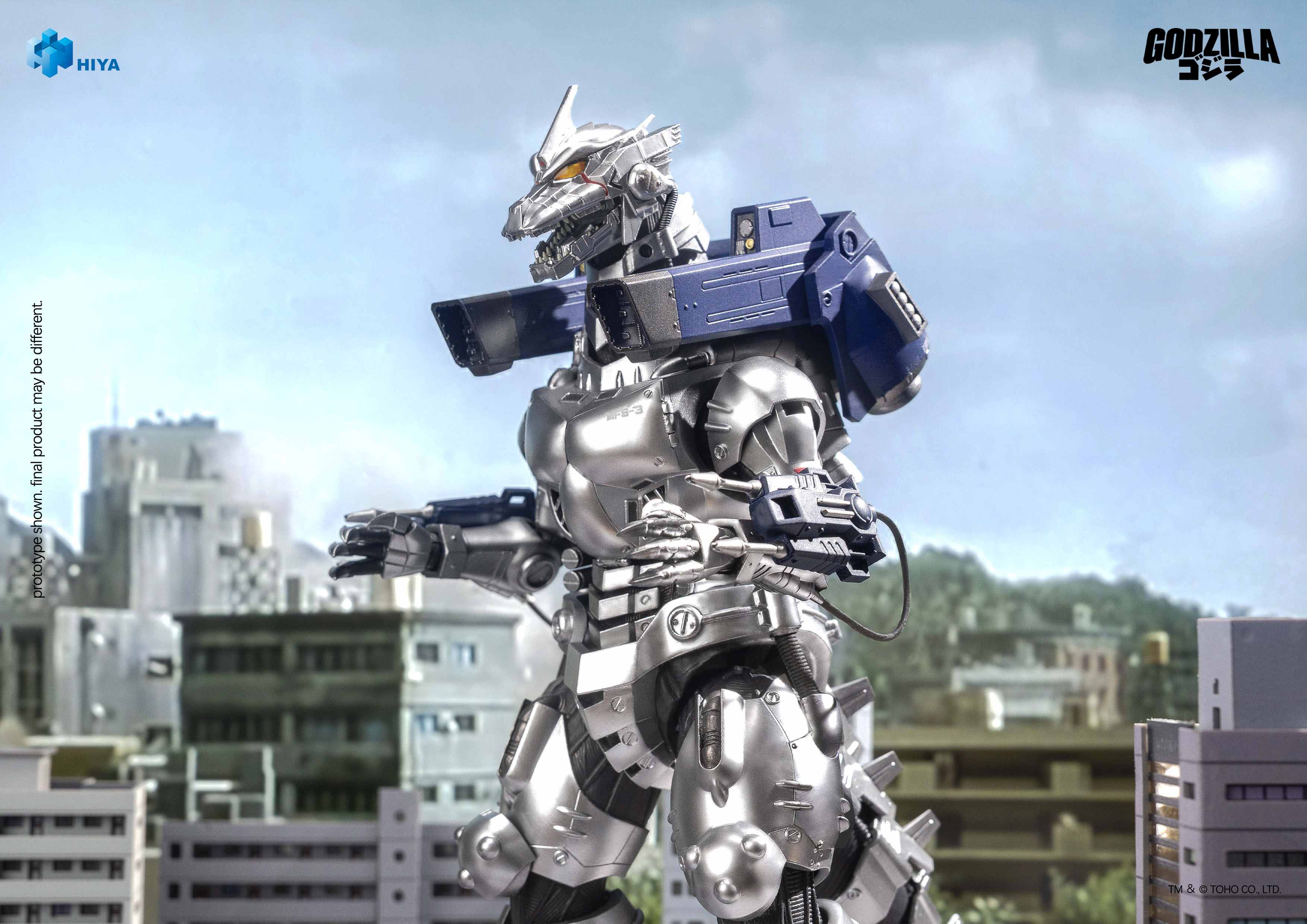 HIYA Exquisite Basic Series Non Scale 7.7 Inch "GODZILLA AGAINST MECHAGODZILLA" Mechagodzilla MFS-3 Action Figure