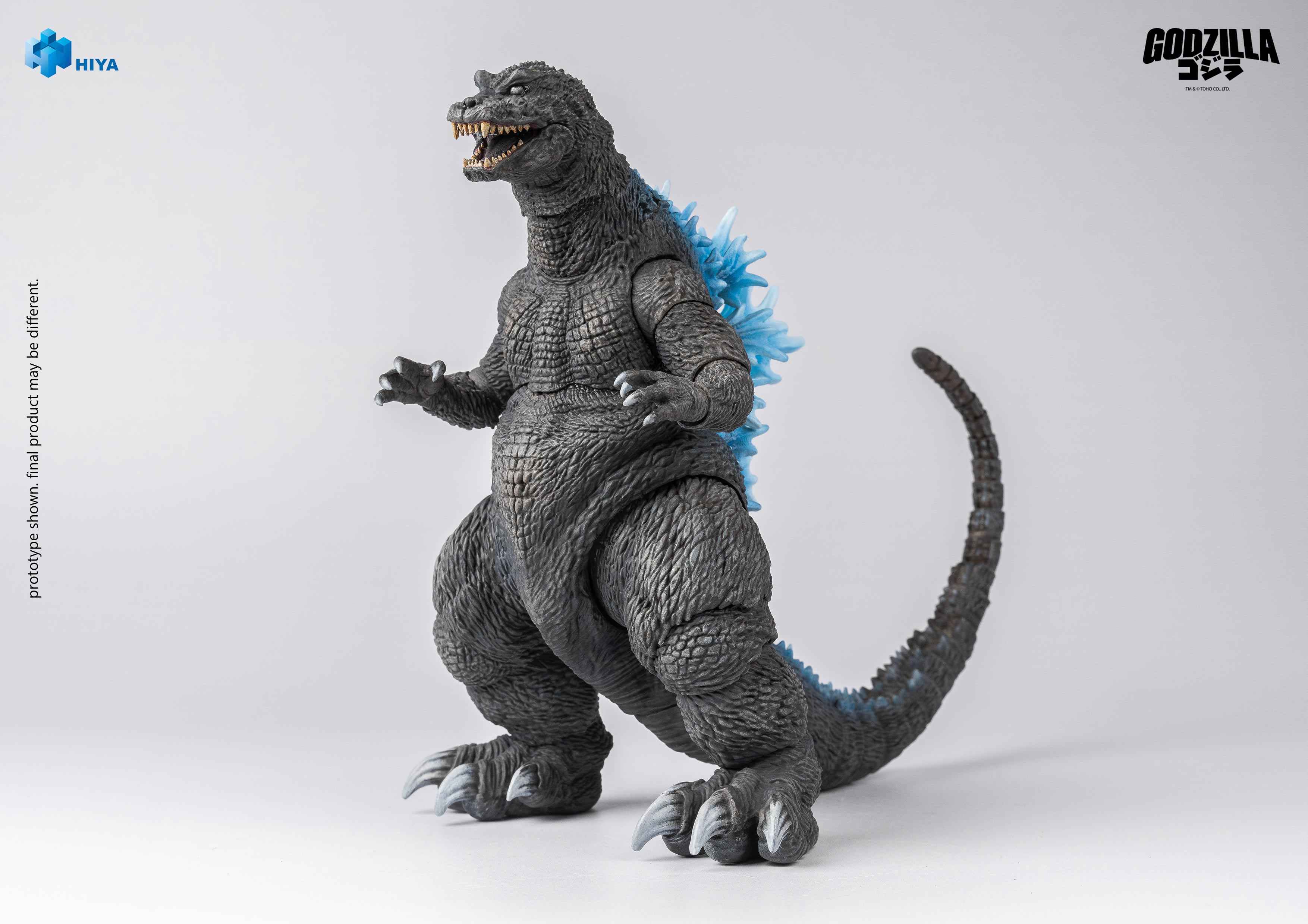HIYA Exquisite Basic Series Non Scale 7 Inch Original Classic "Godzilla, Mothra and King Ghidorah: Giant Monsters All-Out Attack" (2001) Heat Ray Godzilla Action Figure