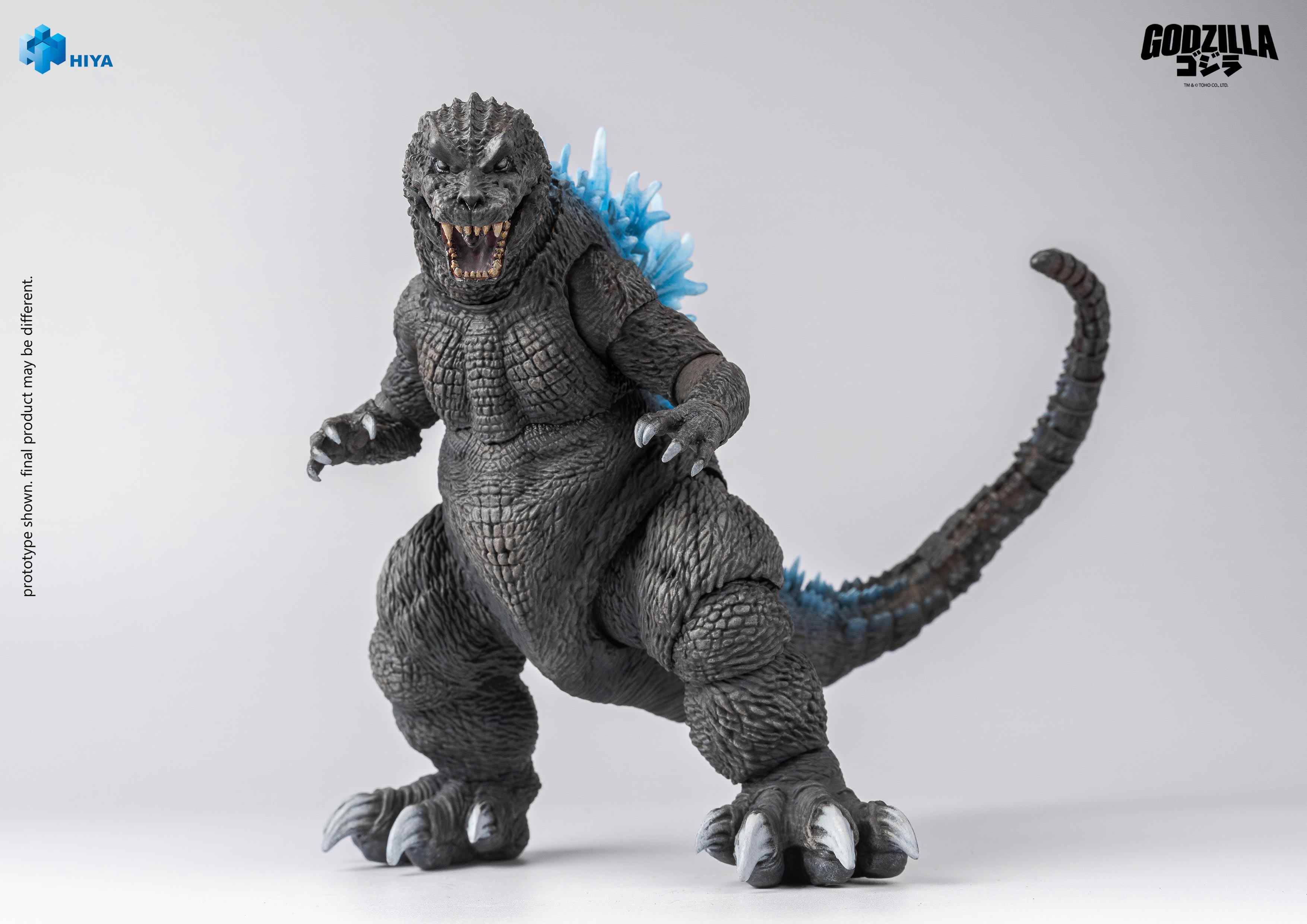HIYA Exquisite Basic Series Non Scale 7 Inch Original Classic "Godzilla, Mothra and King Ghidorah: Giant Monsters All-Out Attack" (2001) Heat Ray Godzilla Action Figure