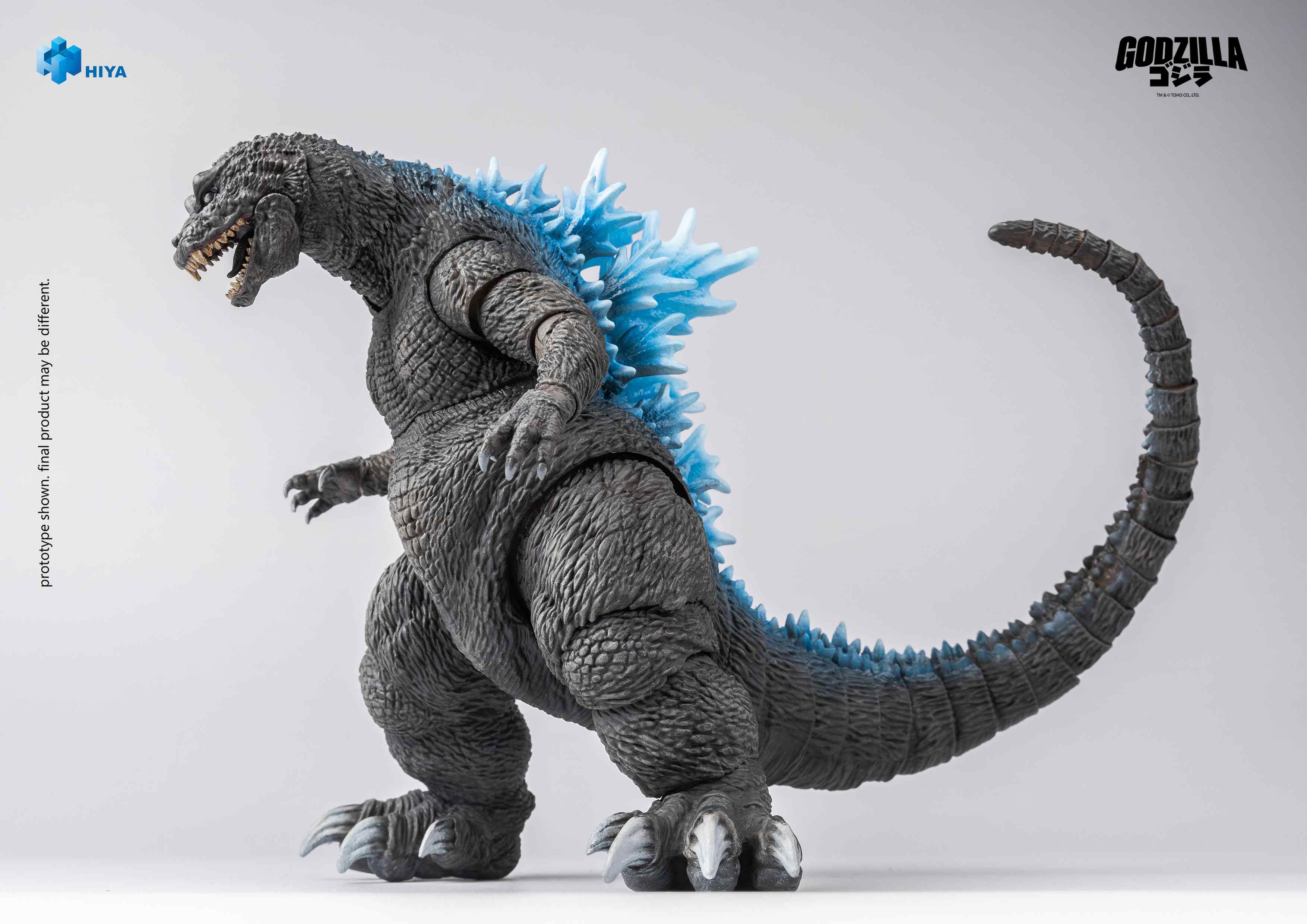 HIYA Exquisite Basic Series Non Scale 7 Inch Original Classic "Godzilla, Mothra and King Ghidorah: Giant Monsters All-Out Attack" (2001) Heat Ray Godzilla Action Figure