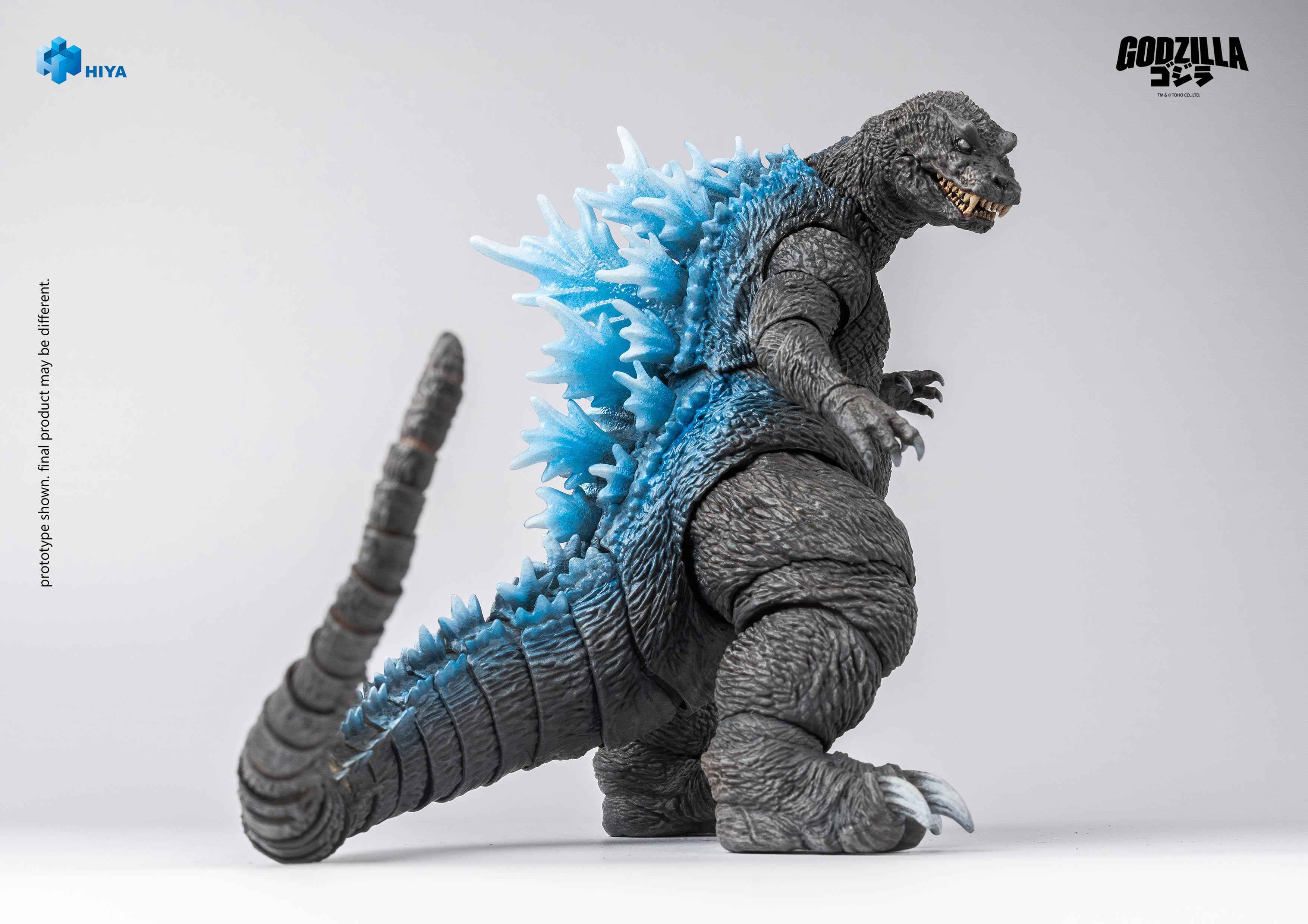HIYA Exquisite Basic Series Non Scale 7 Inch Original Classic "Godzilla, Mothra and King Ghidorah: Giant Monsters All-Out Attack" (2001) Heat Ray Godzilla Action Figure