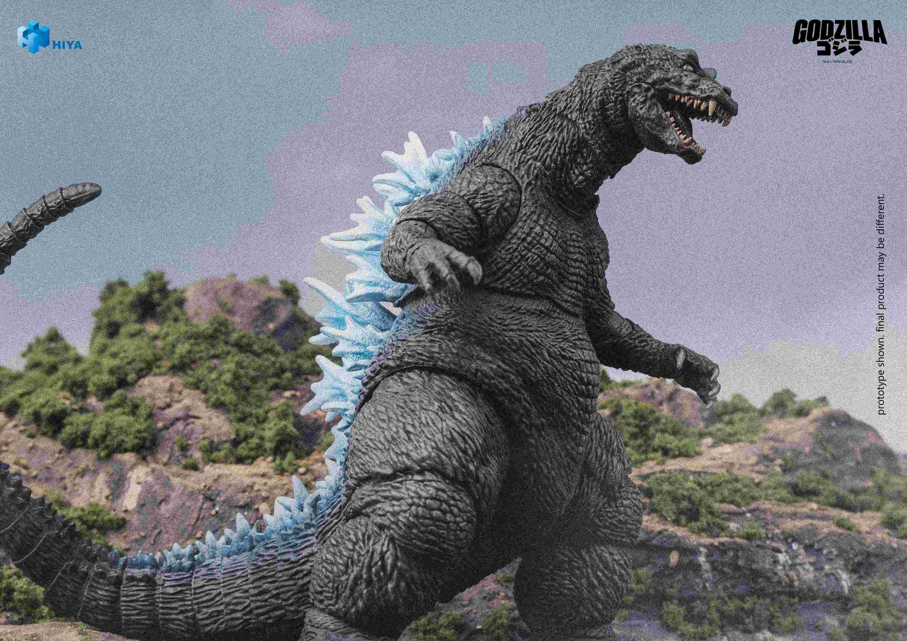 HIYA Exquisite Basic Series Non Scale 7 Inch Original Classic "Godzilla, Mothra and King Ghidorah: Giant Monsters All-Out Attack" (2001) Heat Ray Godzilla Action Figure