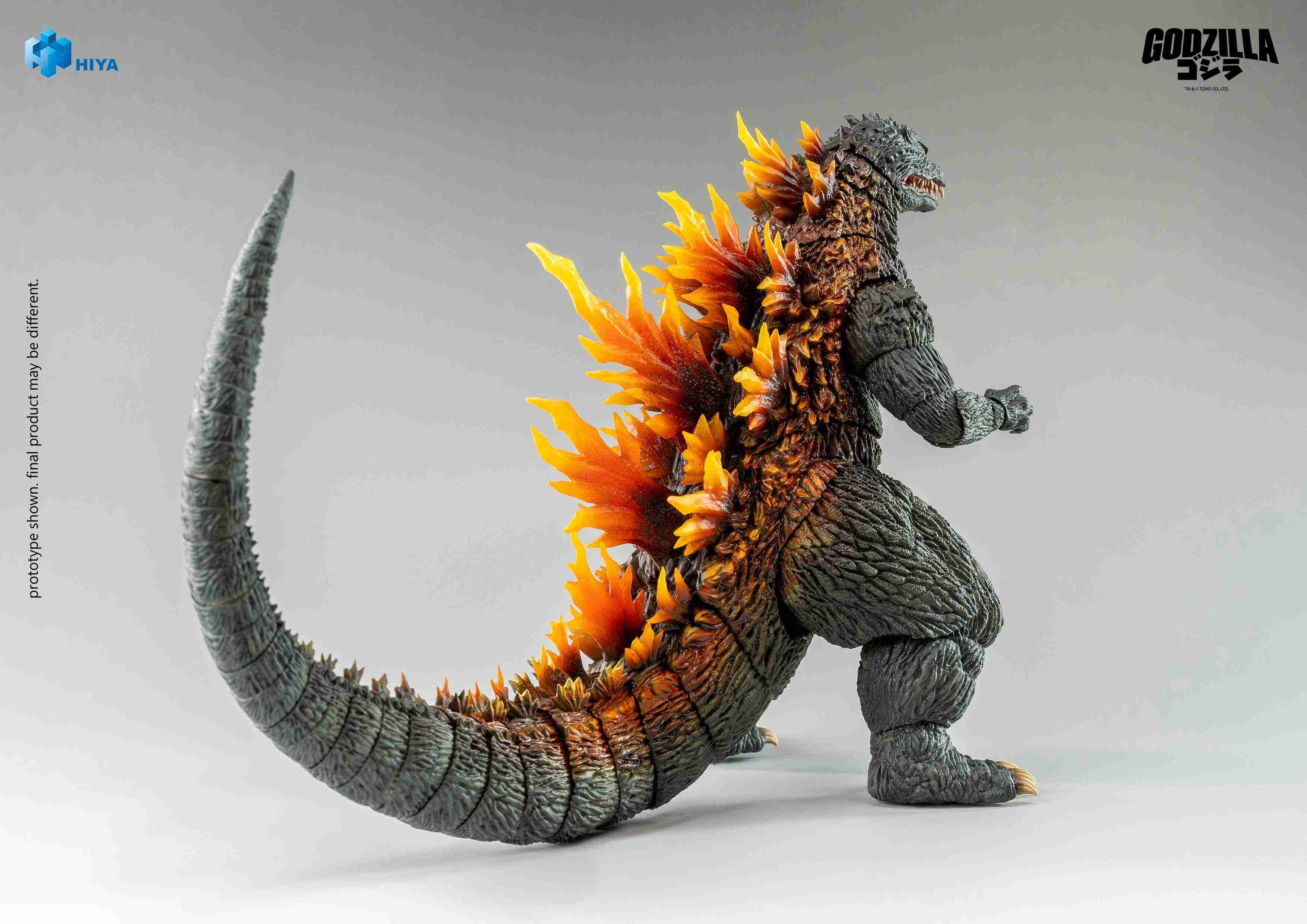 HIYA Exquisite Basic Series Non Scale 7 Inch "Godzilla 2000" Heat Ray Godzilla Action Figure