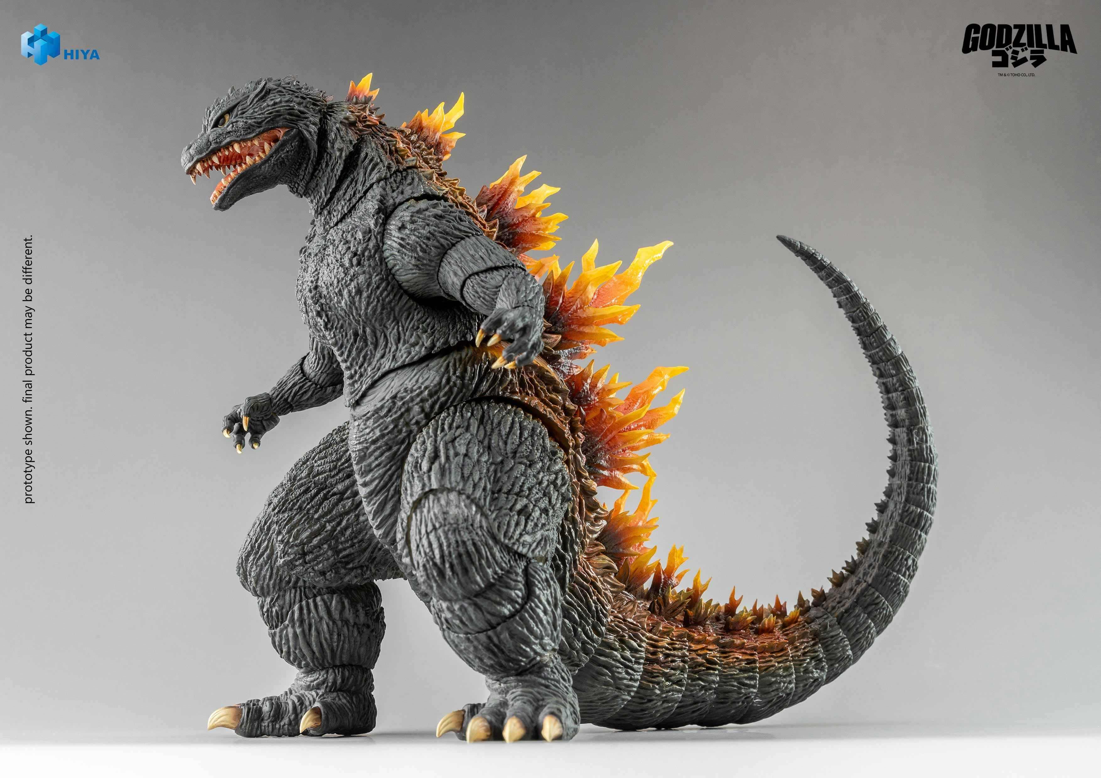 HIYA Exquisite Basic Series Non Scale 7 Inch "Godzilla 2000" Heat Ray Godzilla Action Figure