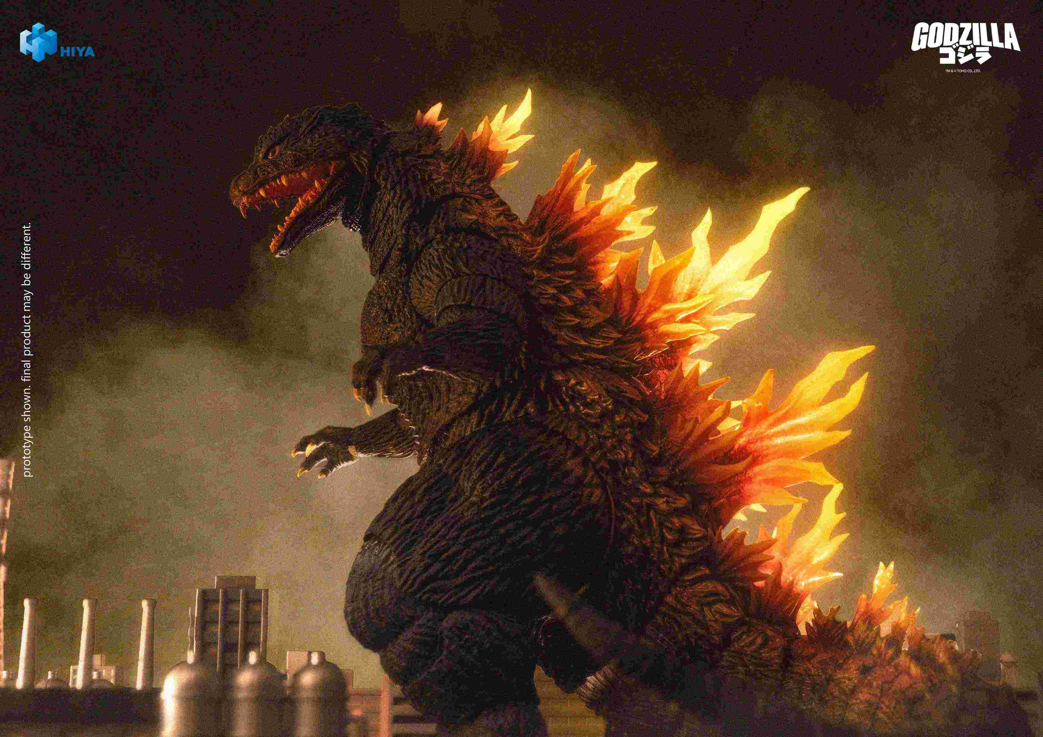 HIYA Exquisite Basic Series Non Scale 7 Inch "Godzilla 2000" Heat Ray Godzilla Action Figure