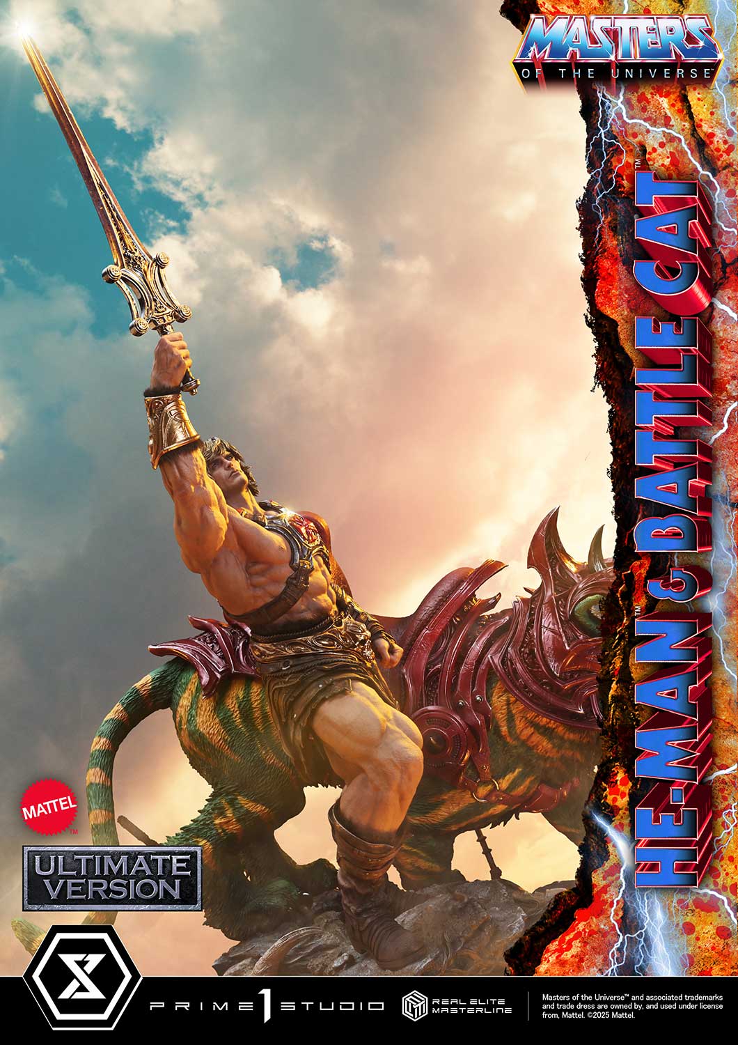 Real Elite Masterline "Masters of the Universe" He-Man & Battle Cat Ultimate Version