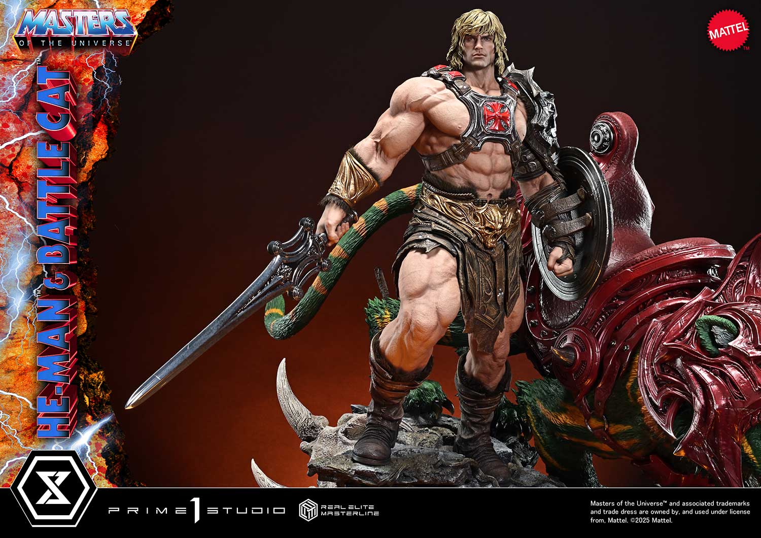 Real Elite Masterline "Masters of the Universe" He-Man & Battle Cat Ultimate Version