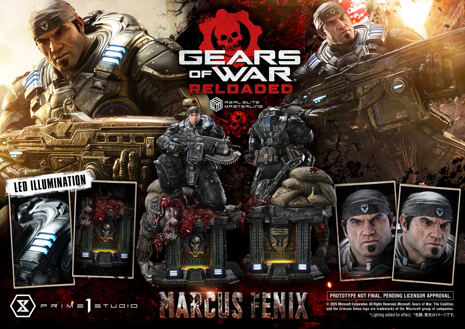 Real Elite Masterline "Gears of War: Reloaded" Marcus Fenix