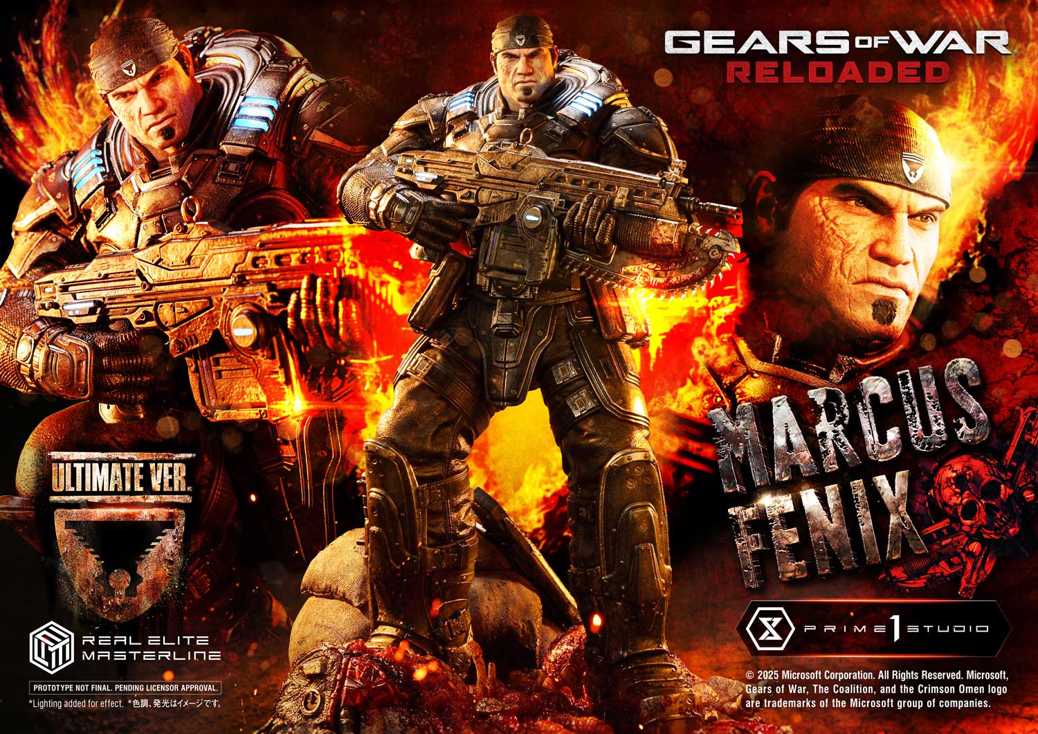 Real Elite Masterline "Gears of War: Reloaded" Marcus Fenix Ultimate Version