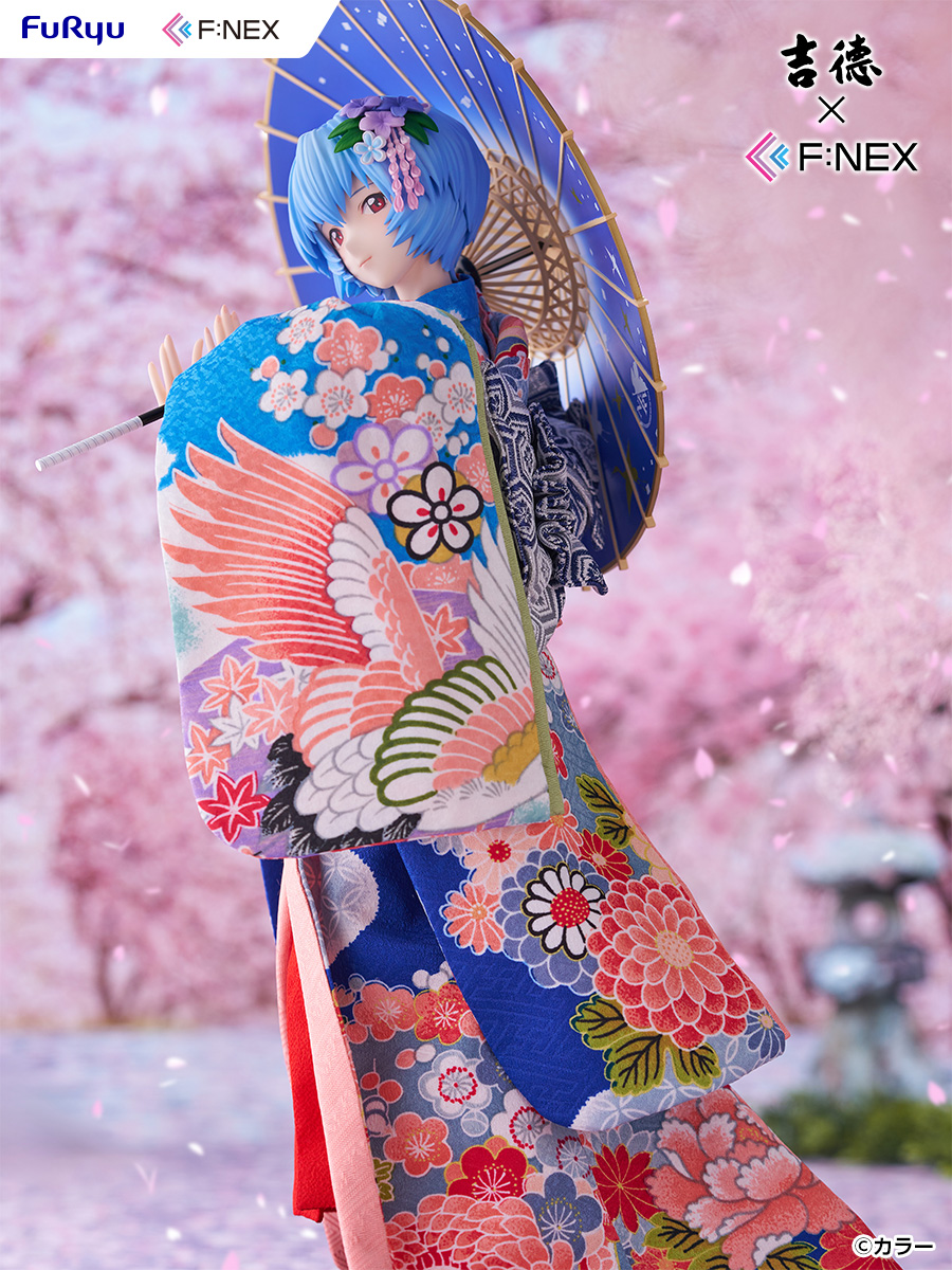 Yoshitoku x F:NEX "Rebuild of Evangelion" Ayanami Rei -Japanese Doll- 1/4 Scale Figure