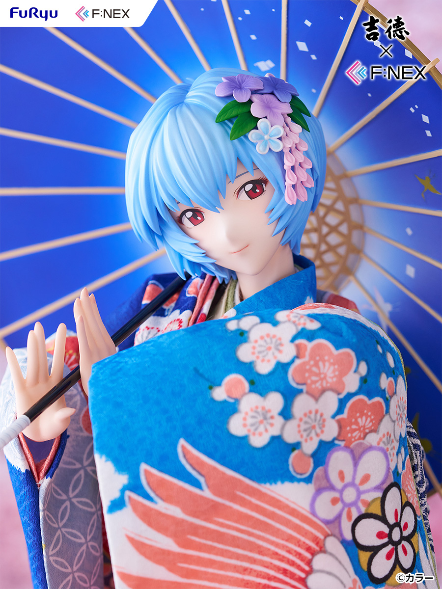 Yoshitoku x F:NEX "Rebuild of Evangelion" Ayanami Rei -Japanese Doll- 1/4 Scale Figure