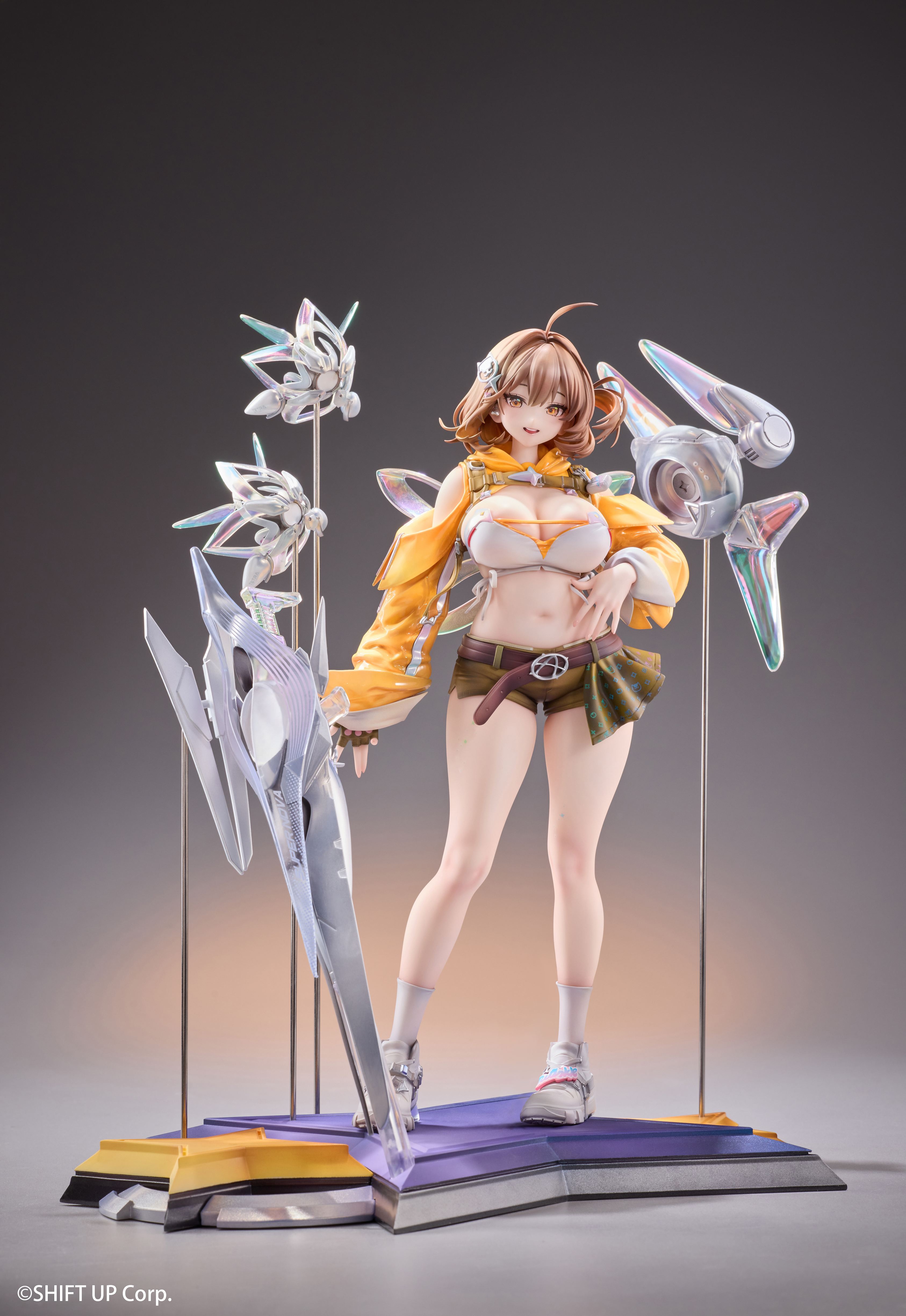 Goddess of Victory NIKKE Anis Star 1/7 scale figure by Hobby Sakura full view on star-shaped stage base