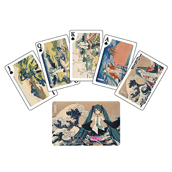 Hokusai Katsushika x Hatsune Miku Playing Cards