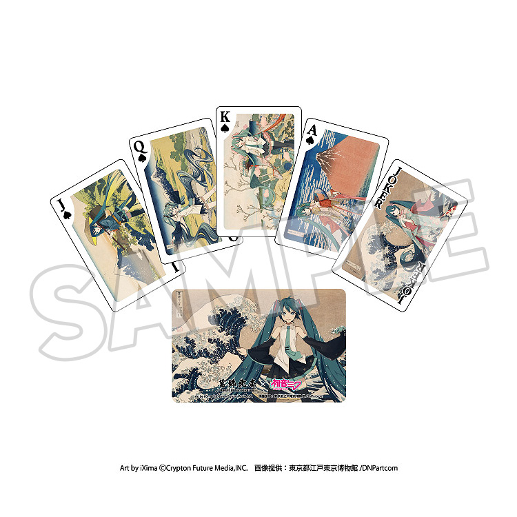 Hokusai Katsushika x Hatsune Miku Playing Cards