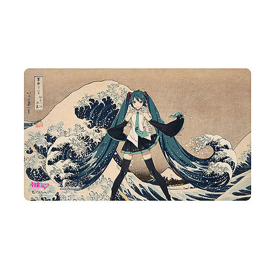Hatsune Miku x Hokusai Katsushika iXima Desk Mat The Great Wave off Kanagawa