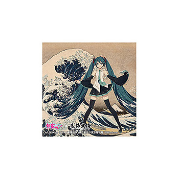 Hatsune Miku x Hokusai Katsushika iXima Sticker The Great Wave off Kanagawa