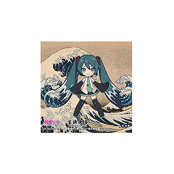 Hatsune Miku x Hokusai Katsushika iXima Sticker The Great Wave off Kanagawa (Chibi Character)