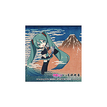 Hatsune Miku x Hokusai Katsushika iXima Sticker Fine Wind, Clear Morning (Chibi Character)