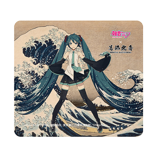 Hatsune Miku x Hokusai Katsushika iXima Mousepad The Great Wave off Kanagawa