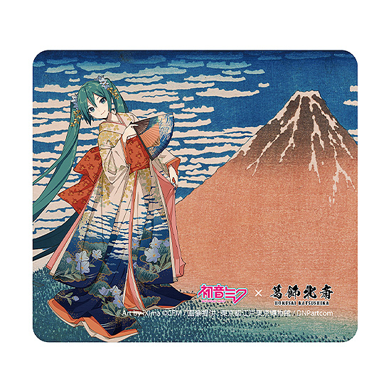 Hatsune Miku x Hokusai Katsushika iXima Mousepad Fine Wind, Clear Morning