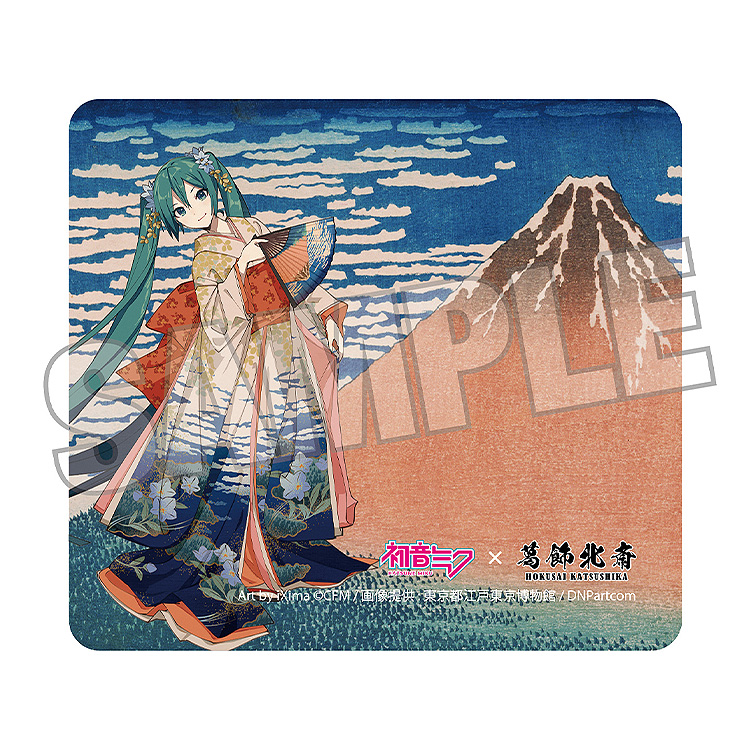 Hatsune Miku x Hokusai Katsushika iXima Mousepad Fine Wind, Clear Morning