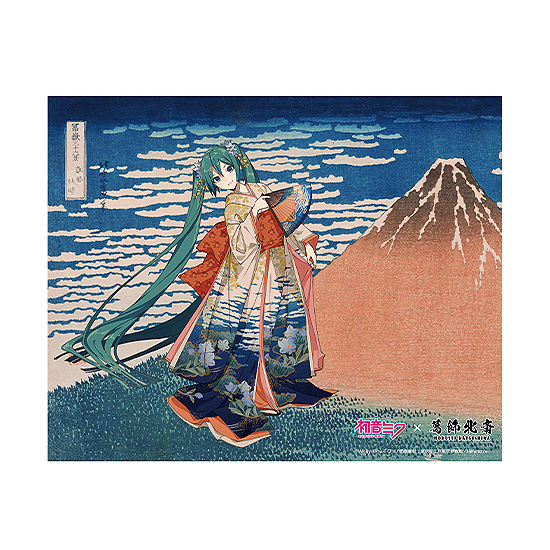 Hatsune Miku x Hokusai Katsushika iXima Canvas Art Fine Wind, Clear Morning