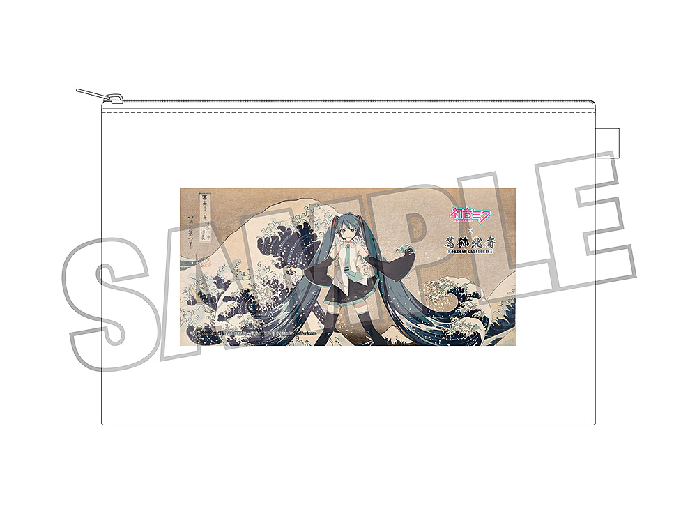 Hatsune Miku x Hokusai Katsushika iXima Pouch The Great Wave off Kanagawa