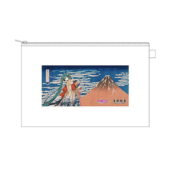 Hatsune Miku x Hokusai Katsushika iXima Pouch Fine Wind, Clear Morning
