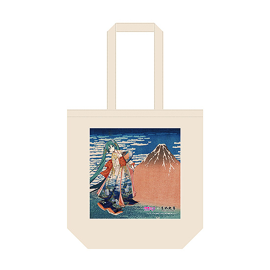 Hatsune Miku x Hokusai Katsushika iXima Tote Bag Fine Wind, Clear Morning