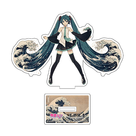 Hatsune Miku x Katsushika Hokusai iXima Die-Cut Acrylic Stand The Great Wave off Kanagawa