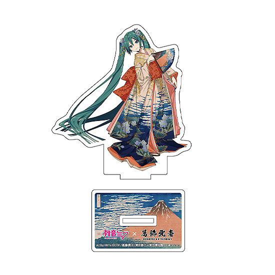 Hatsune Miku x Katsushika Hokusai iXima Die-Cut Acrylic Stand Fine Wind, Clear Morning