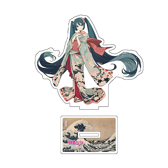 Hatsune Miku x Katsushika Hokusai iXima Die-Cut Acrylic Stand The Great Wave off Kanagawa (Kimono)