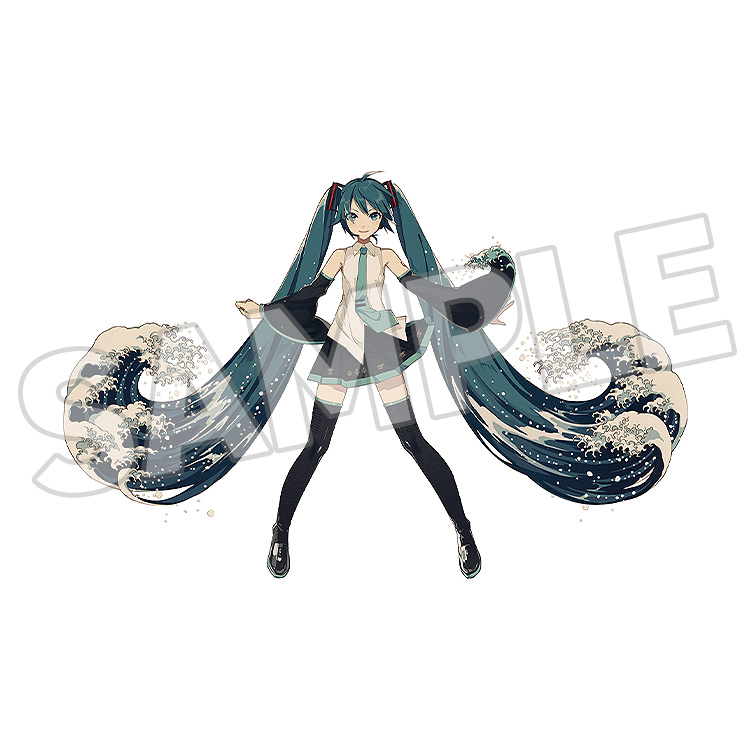 Hatsune Miku x Hokusai Katsushika Plushie Wave
