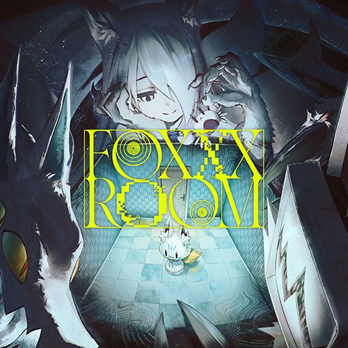 FOXXXROOM single artwork with a looming fox-eared figure over a tiled corridor and the yellow FOXXXROOM logo