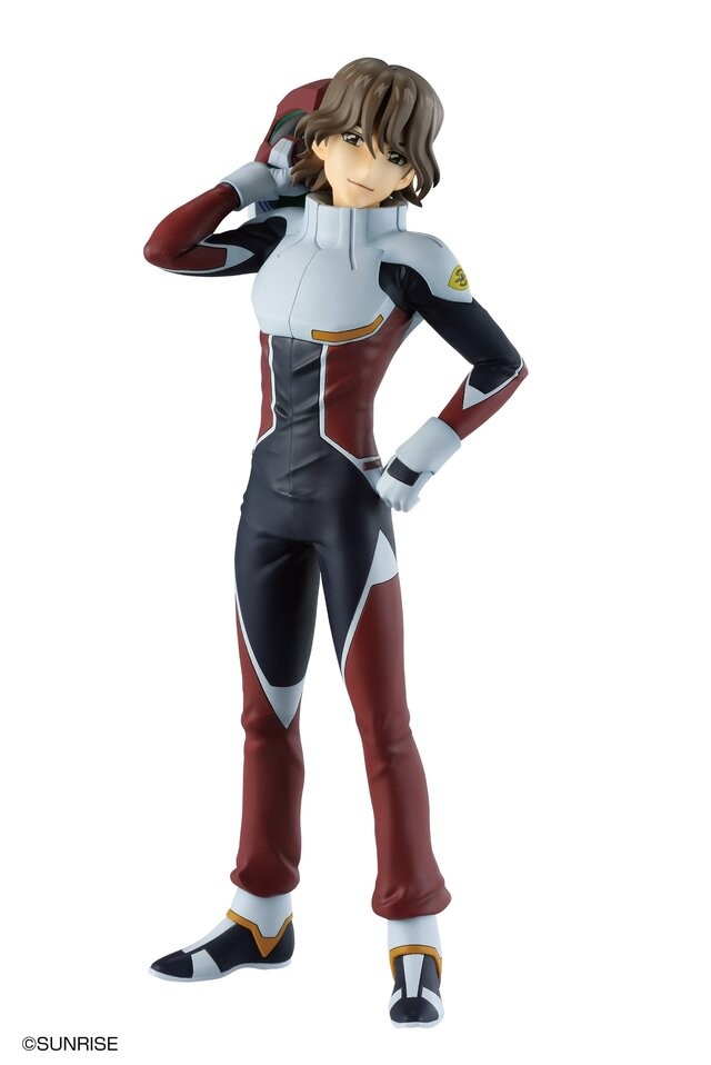 C Prize Leonard Balway MASTERLISE figure of the new FREEDOM ZERO character in a maroon and black pilot suit
