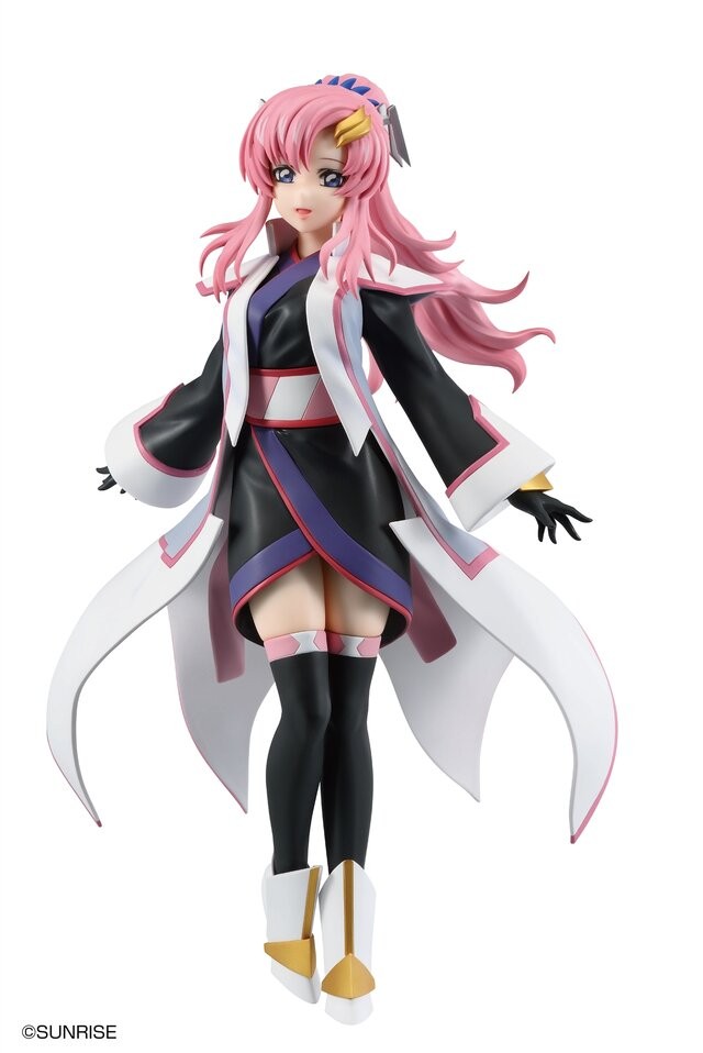 Last One Prize Lacus Clyne MASTERLISE figure in a flowing white and pink outfit on a white background