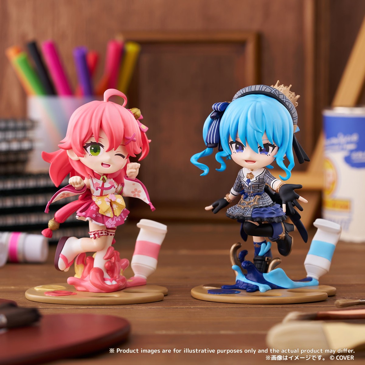 PalVerse Pale hololive production Sakura Miko and Hoshimachi Suisei figures, official Bushiroad product photo