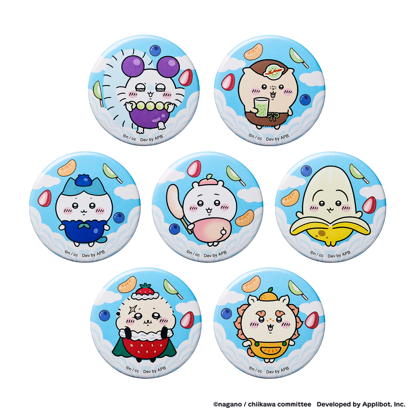 [Pre-order] "Chiikawa" Chiikawa Pocket Fruit Trading Can Badge