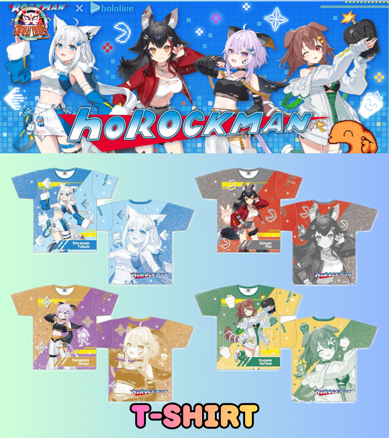 [Pre-order] CAPCOM Mega Man/ Rockman x hololive Gamers Merch - T-shirts