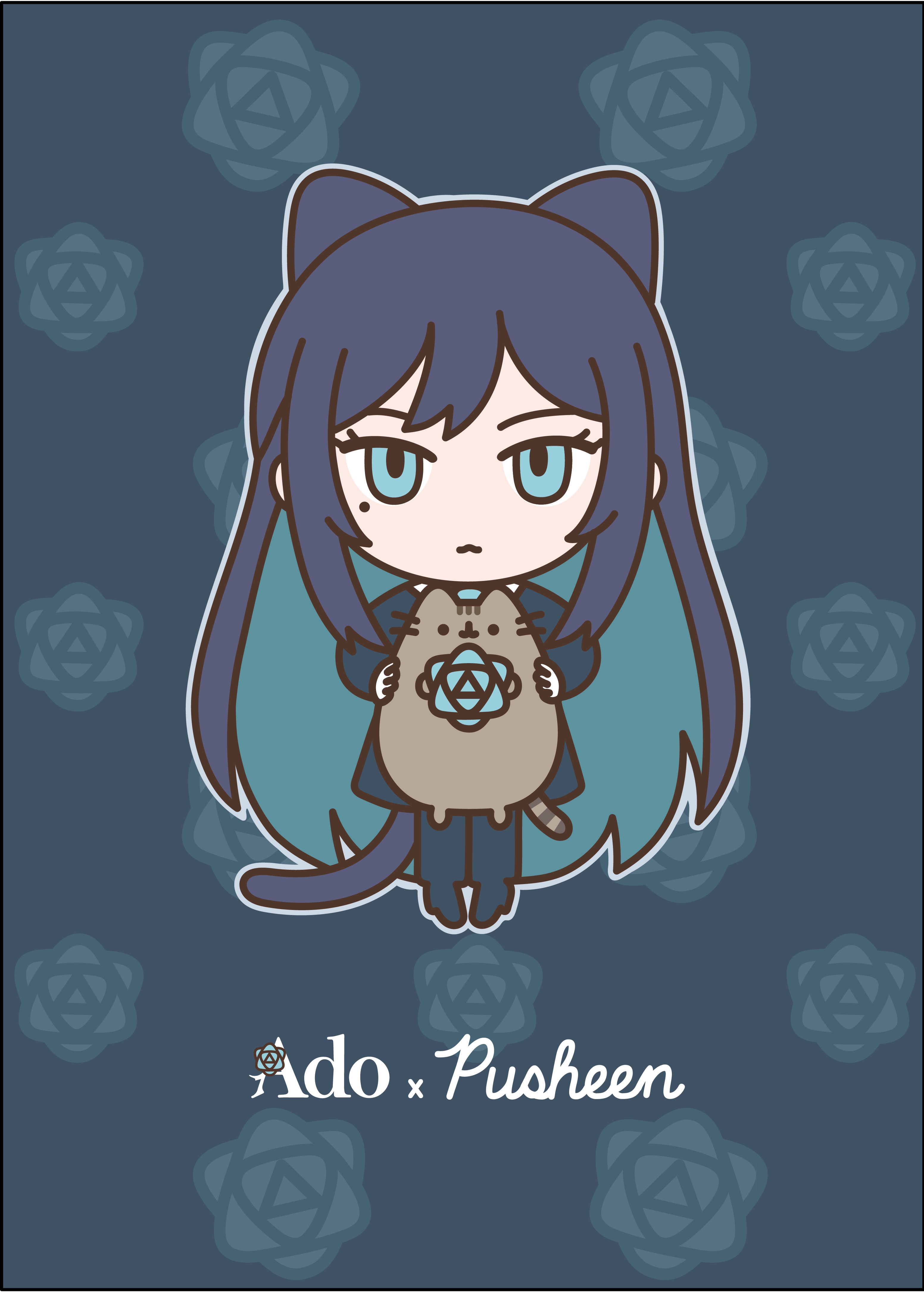 [Pre-order] Ado  x Pusheen Collab - Trading Acrylic Keychain