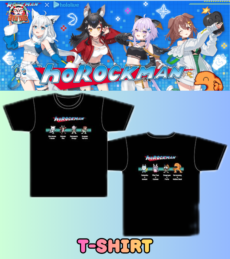 [Pre-order] CAPCOM Mega Man/ Rockman x hololive Gamers Merch - T-shirts