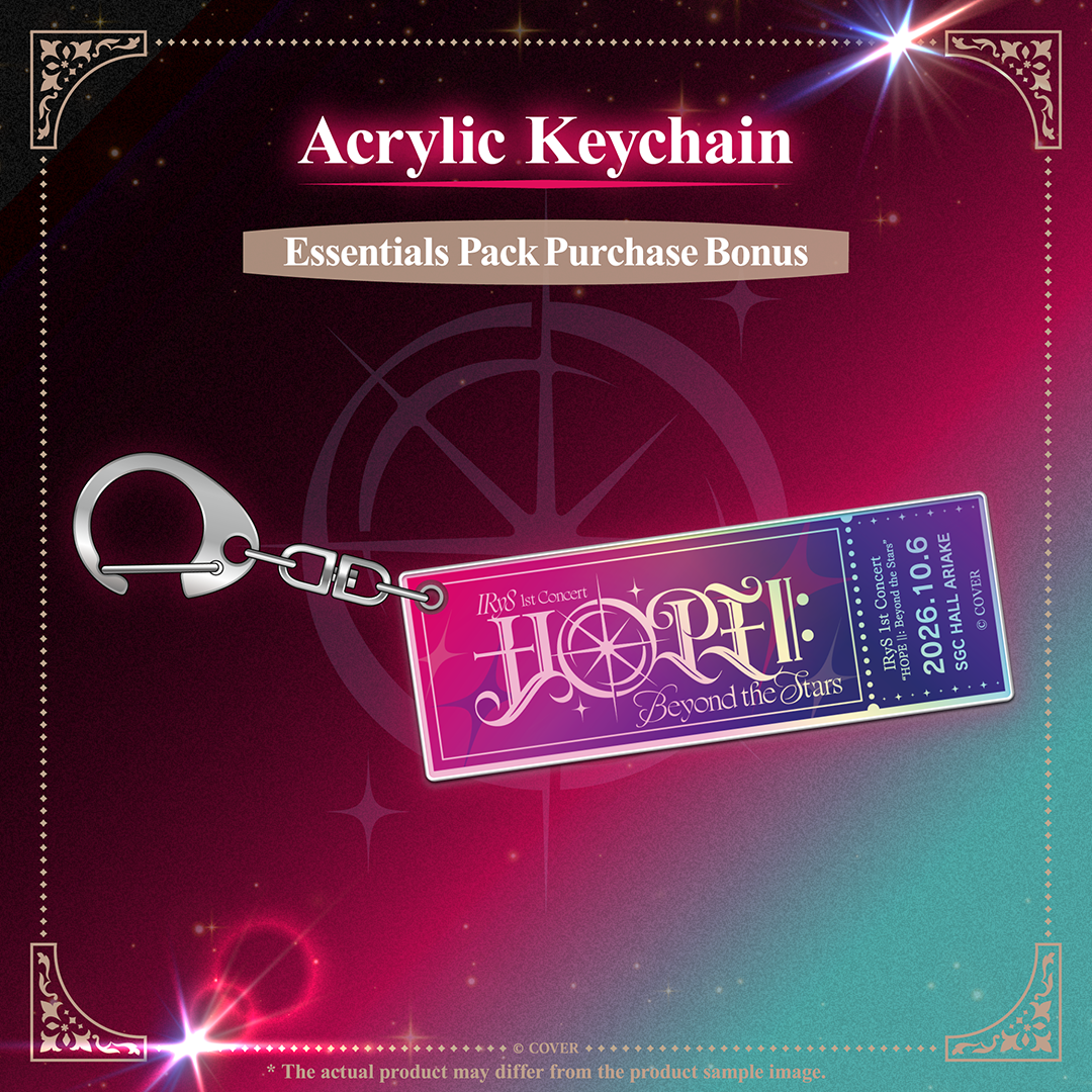 [Secondary order] IRyS 1st Concert “HOPE ll: Beyond the Stars” Concert Merch (EN)