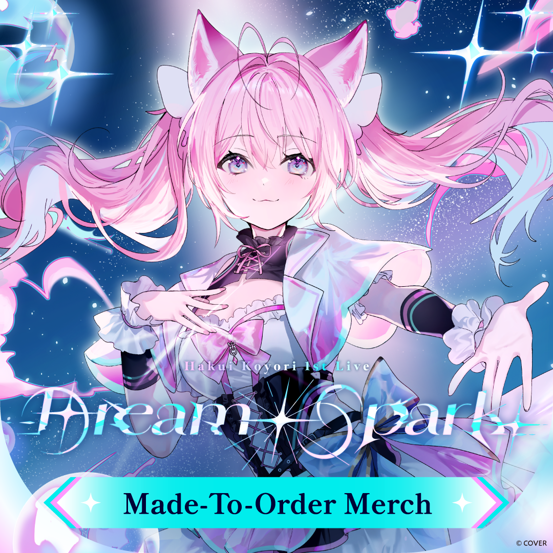 [Made-to-order] Hakui Koyori 1st Live “Dream Spark” Concert Merch English cover