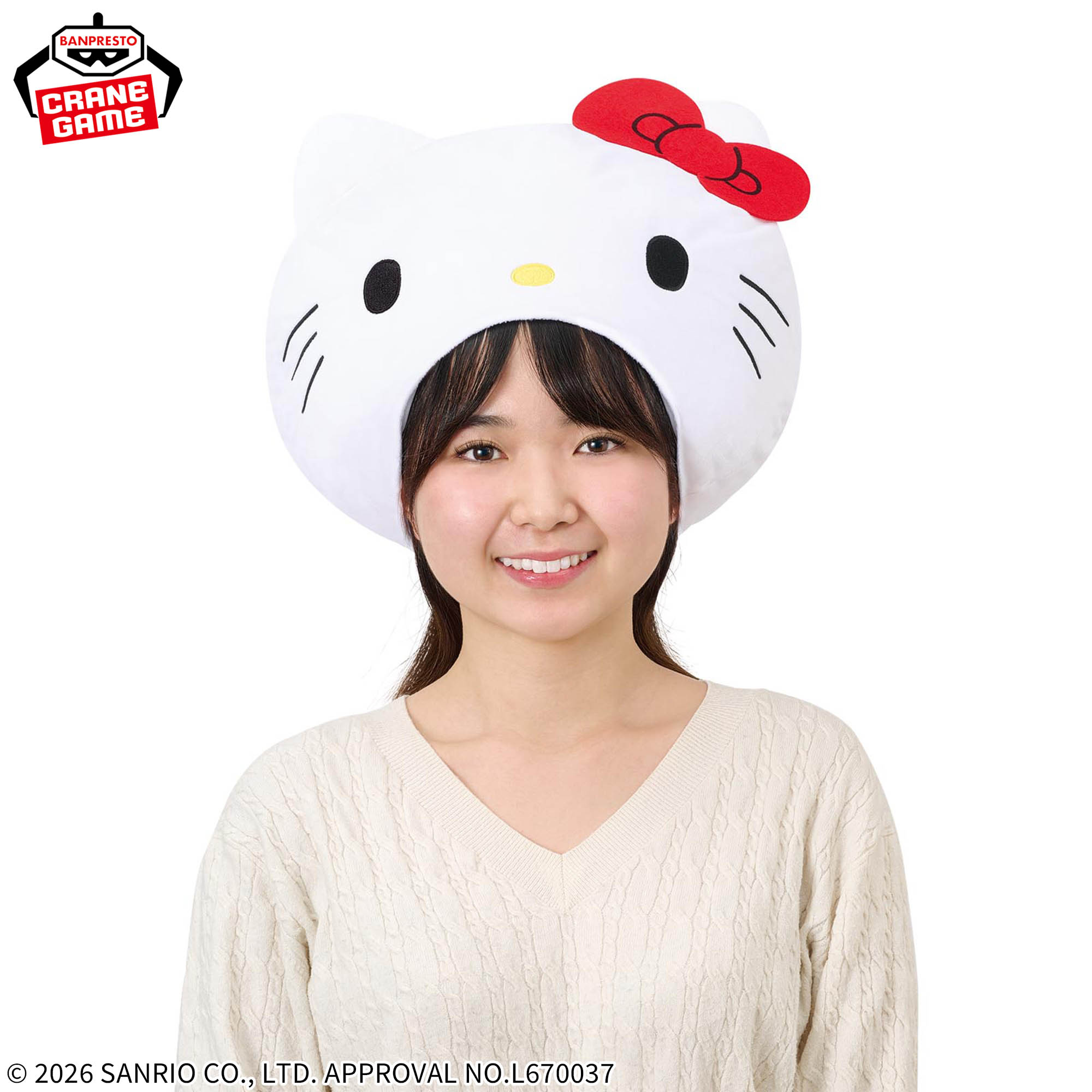 [Pre-order] Banpresto "Sanrio Characters" Fluffy Costume Hat - Hello Kitty -