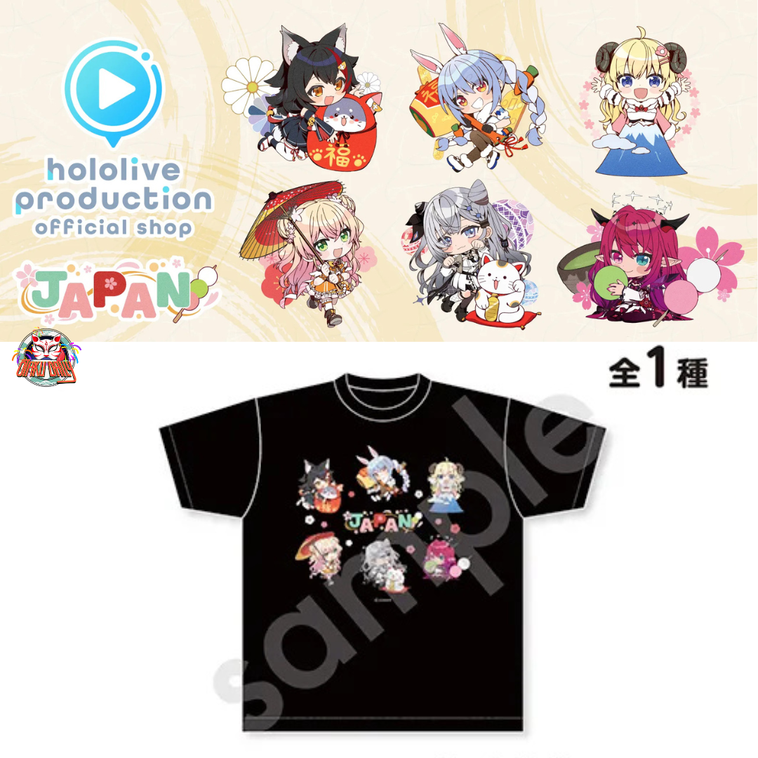 [Pre-order] hololive production OFFICIAL SHOP Japanese Chibi style Vol.2 - T-shirt