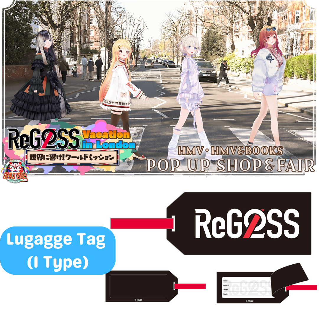[Pre-order] hololive production ReGLOSS Vacation in London' POP UP SHOP & Fair - Lugagge Tag